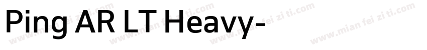 Ping AR LT Heavy字体转换